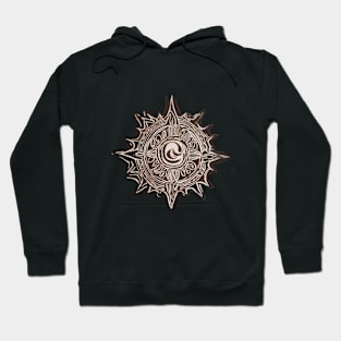 Bronze Sun Mandala Design No. 527 Hoodie